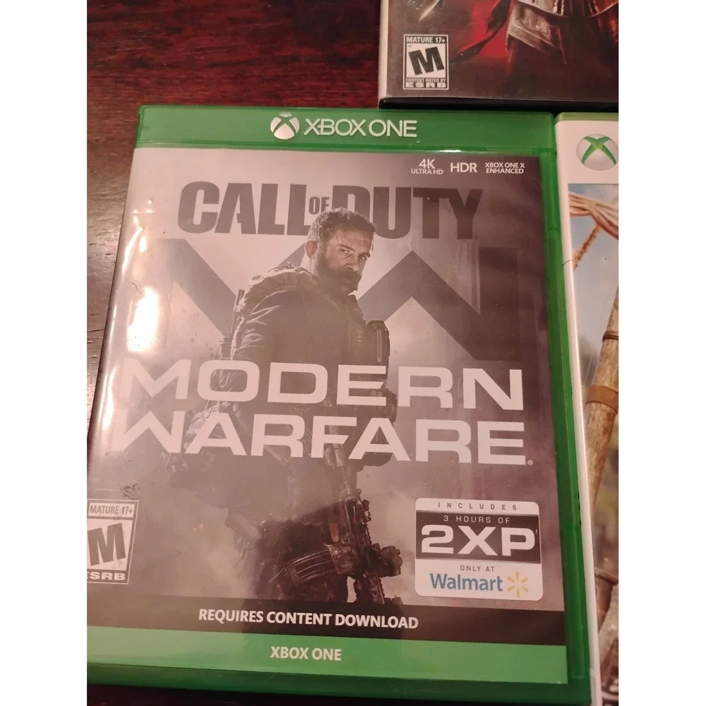 Xbox Game Lot Call of Duty Modern Warfare Assassin's Creed II & IV Black Flag